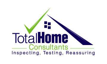 Sugar Hill Home Inspectors logo featuring a blue house and green checkmark
